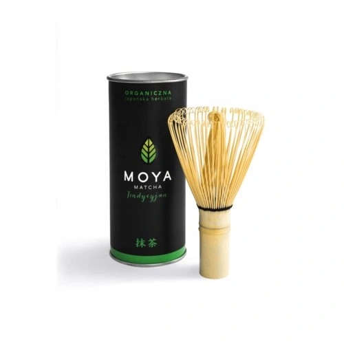 Zestaw BIO MATCHA Codzienna 30 g + miotełka chasen bambusowa Moya