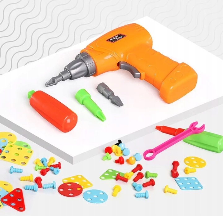 KREATYWNE PUZZLE KLOCKI KONSTRUKCYJNE 3D WKRĘTARKA WALIZKA 237 elem.