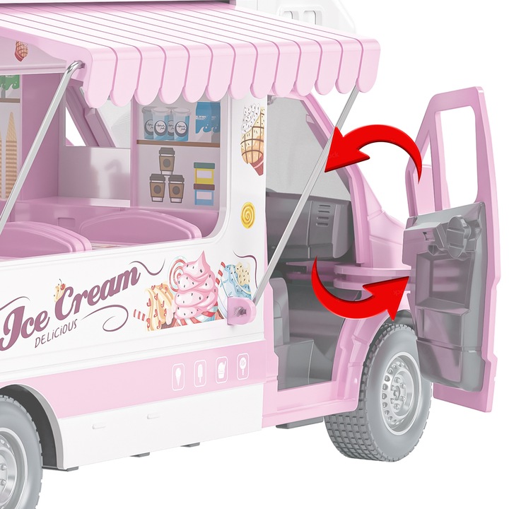 KAMPER DOMEK dla Lalek Lodziarnia ŚWIATŁO DŹWIĘK MARKIZA AKCESORIA MATADI