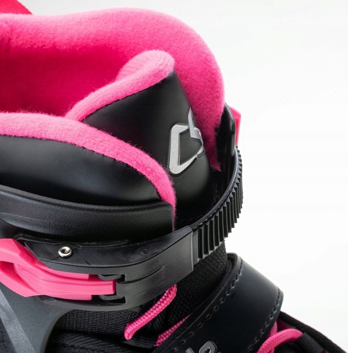 ŁYŻWOROLKI DZIECIĘCE REGULOWANE COOLSLIDE NACHOS YG CZARNO-RÓŻOWE r 36-39