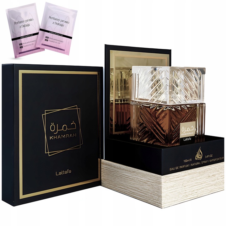 PERFUMY DAMSKIE MĘSKIE UNISEX LATTAFA KHAMRAH 100ml SŁODKIE PRZYPRAWOWE