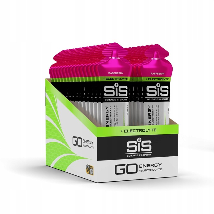 SIS GO ELECTROLYTE GEL ŻEL ENERGETYCZNY 30x60ml Raspberry / Malina
