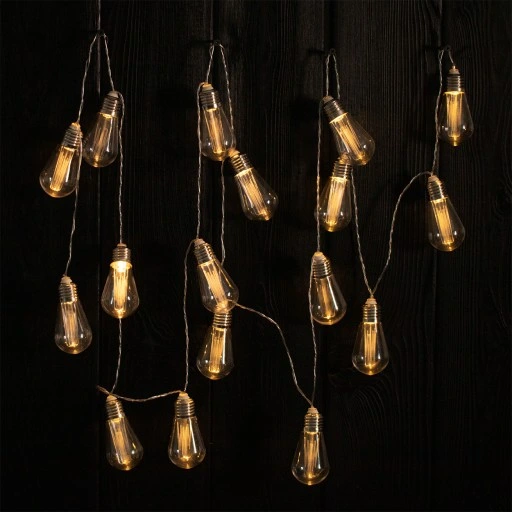 Girlanda SOLARNA OGRODOWA 20x LED ŻARÓWKI XXL