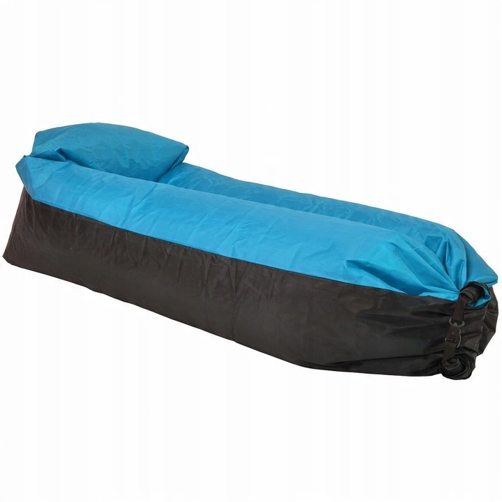 SOFA DMUCHANA Lazy Bag 180x70 cm niebieska ENERO CAMP