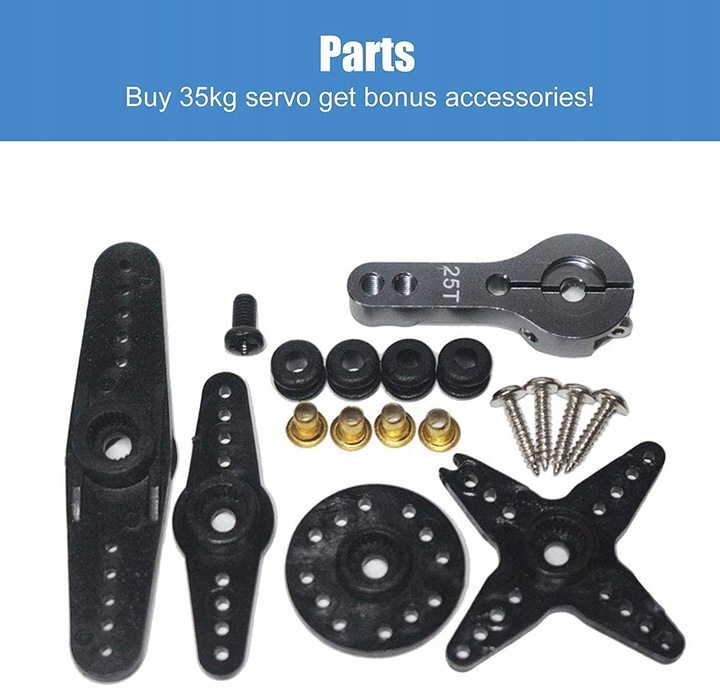 35KG DS3235 serwo Arm 25T RC Robot (180 °)