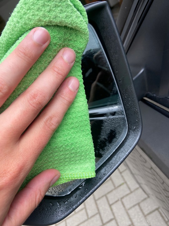 CarGlowGoods Storm mikrofibra waflowa do szyb w aucie szkła okien 40x40 3x