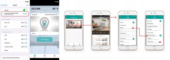 KAMERA ŻARÓWKA OBROTOWA IP WIFI W ŻARÓWCE 360