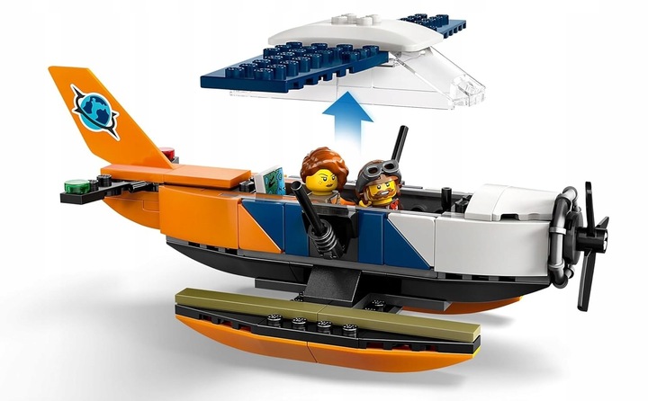 LEGO City 60425 Wodolot badaczki dżungli klocki figurki torba prezentowa