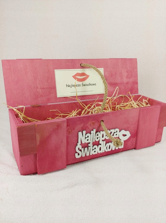 SKRZYNKA NA ALKOHOL PODZIĘKOWANIE DLA ŚWIADKÓW