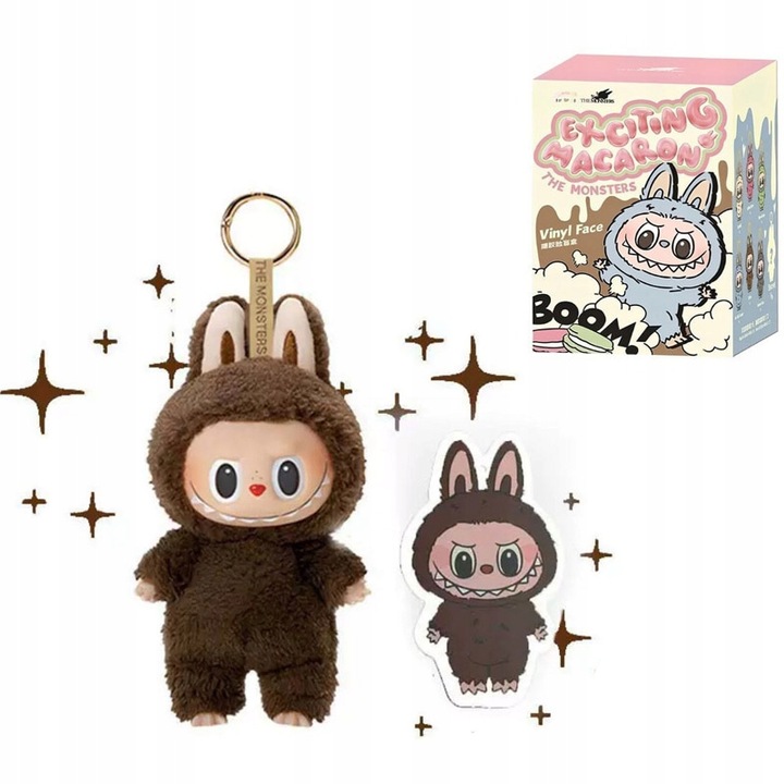 Labubu Macaron Monster Brelok 18cm Urocza Torebka Brelok Zawieszka Lalka