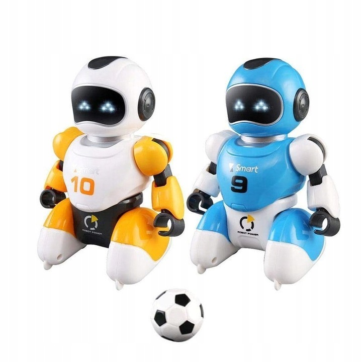 FOOTBALL ROBOT 2 STEROWANE ROBOTY KNABO GRAJĄCE W PIŁKĘ
