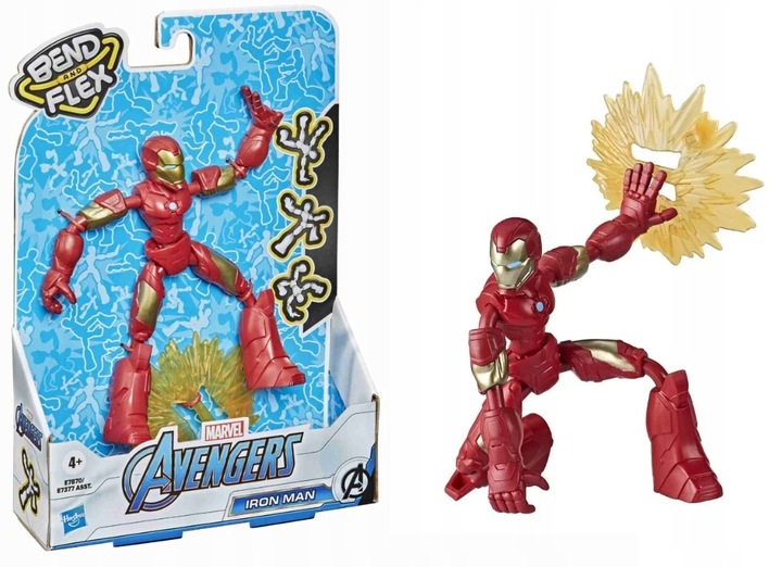 FIGURKA LALKA HASBRO AVENGERS IRON MAN MARVEL BEND AND FLEX