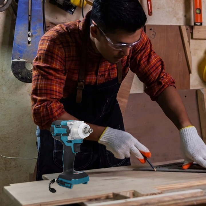 KLUCZ UDAROWY AKUMULATOROWY BEZSZCZOTKOWY DO MAKITA 18V 650NM 1/2'' 5500mAh