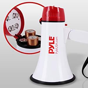 MEGAFON PYLE TYPU HORN PRZENOŚNY FUNKCJA SYRENY MOCNY BARDZO GŁOŚNY 108dB !