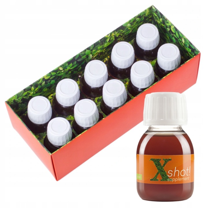 2x Xshot NATURALNY energetyk witaminowy COLWAY 10 x 25 ml