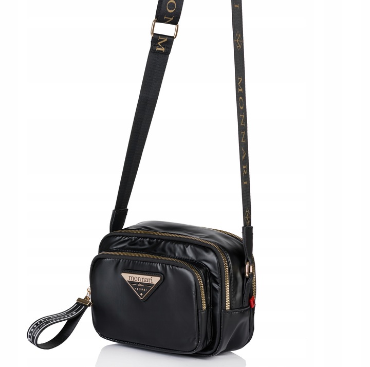 MONNARI Torebka na ramię LISTONOSZKA Pojemna DWUKOMOROWA do pracy PREMIUM
