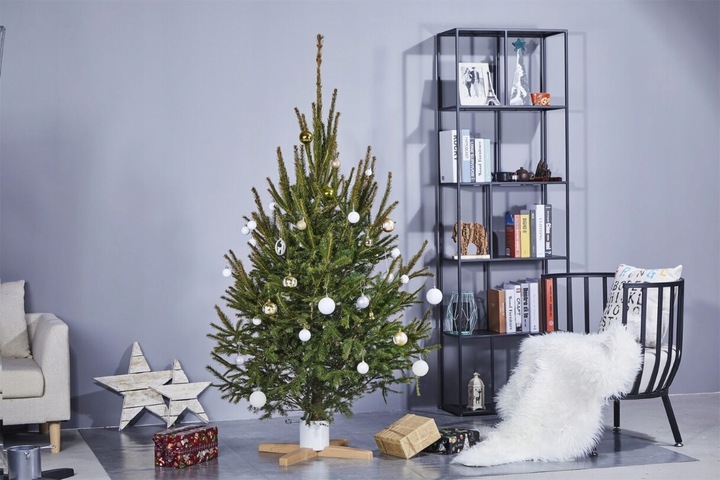 STOJAK NA CHOINKĘ CHOINKOWY METALOWY PODSTAWKA POD DRZEWKO POJEMNIK NA WODĘ