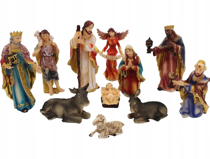 FIGURY DO SZOPKI ŻŁOBKA 15 CM ŻYWICA 11 FIGUR BOŻE NARODZENIE