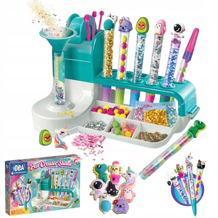 ZESTAW KREATYWNY ART FABRYKA DŁUGOPISÓW DIY PEN CREATOR STUDIO CLEMENTONI