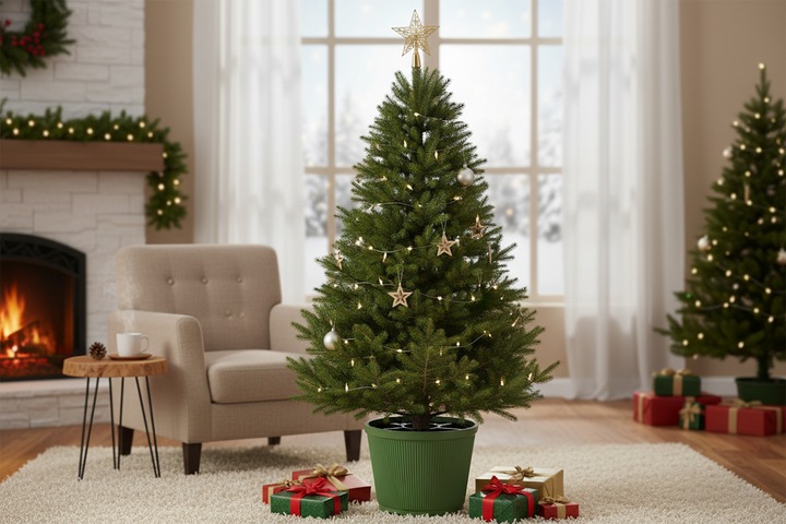 Stojak Choinkowy 10L Zielony Duży Na Choinkę Choinki Drzewko Wodę Stabilny