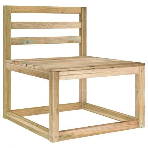 VidaXL 3-os. sofa ogrodowa z niebieskimi poduszkami