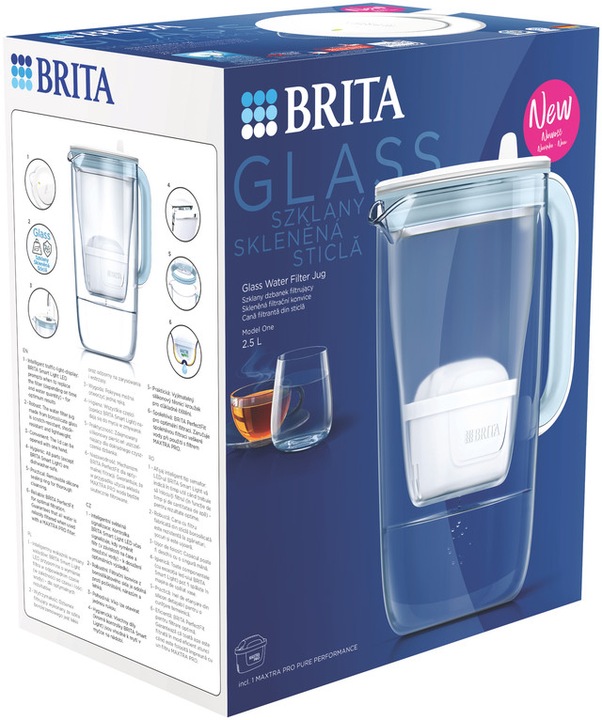 Dzbanek filtrujący Brita Glass 2,5 l przezroczysty
