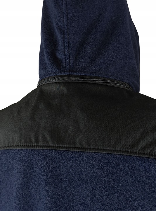 GRUBY POLAR ROBOCZY Bluza robocza POLAROWA z odpinanym KAPTUREM WZMOCNIONA