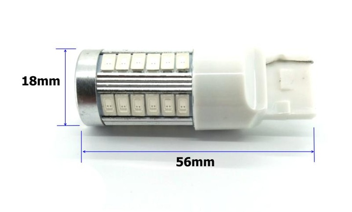 LED 7440 pomarańczowa 12-24V W21W canbus 1000lm
