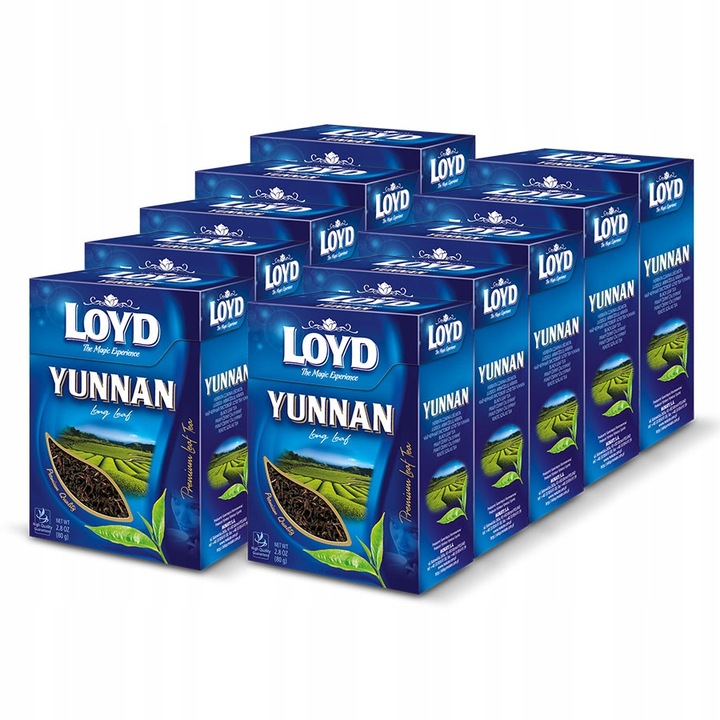 Chińska Herbata Czarna Liściasta Yunnan Long Leaf Bogaty Smak 80g LOYD