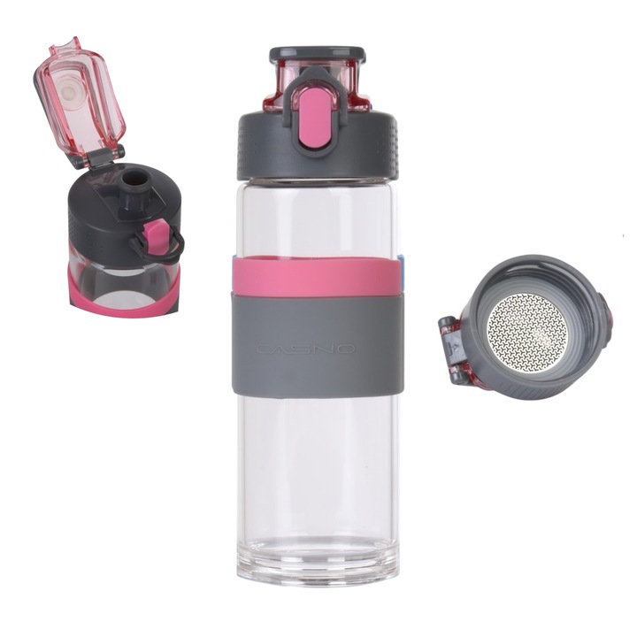 Szklana butelka ze szkła borokrzemowego CASNO 0,5L