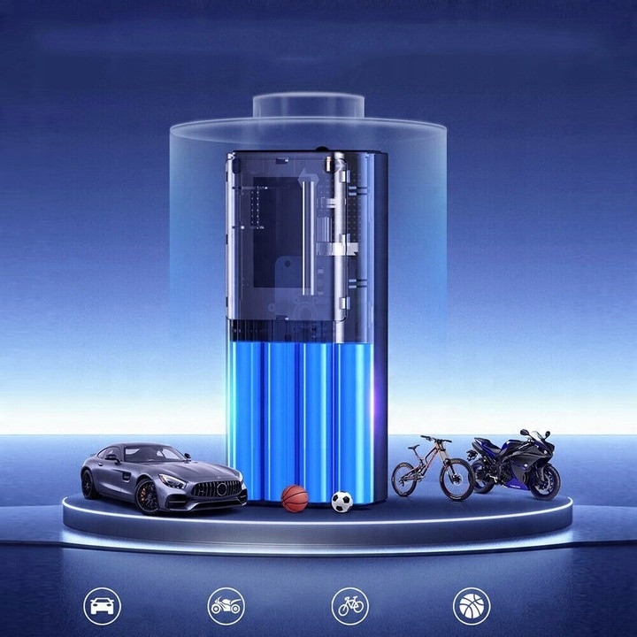 Elektryczna Pompa Powietrza Bezprzewodowa Cyfrowa Pompa Powietrza DoPojazdu