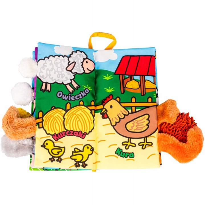 PUCHATE ZWIERZAKI BALIBAZOO JOLLY BABY KSIĄŻECZKA SENSORYCZNA DLA NIEMOWLĄT