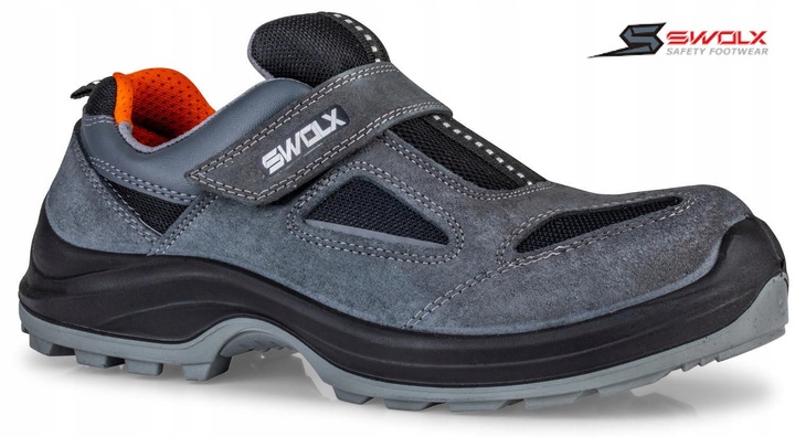 BUTY ROBOCZE PÓŁBUTY LEKKIE PODNOSKIEM BLACHĄ BHP Swolx X12 R. 43+ WKŁADKA