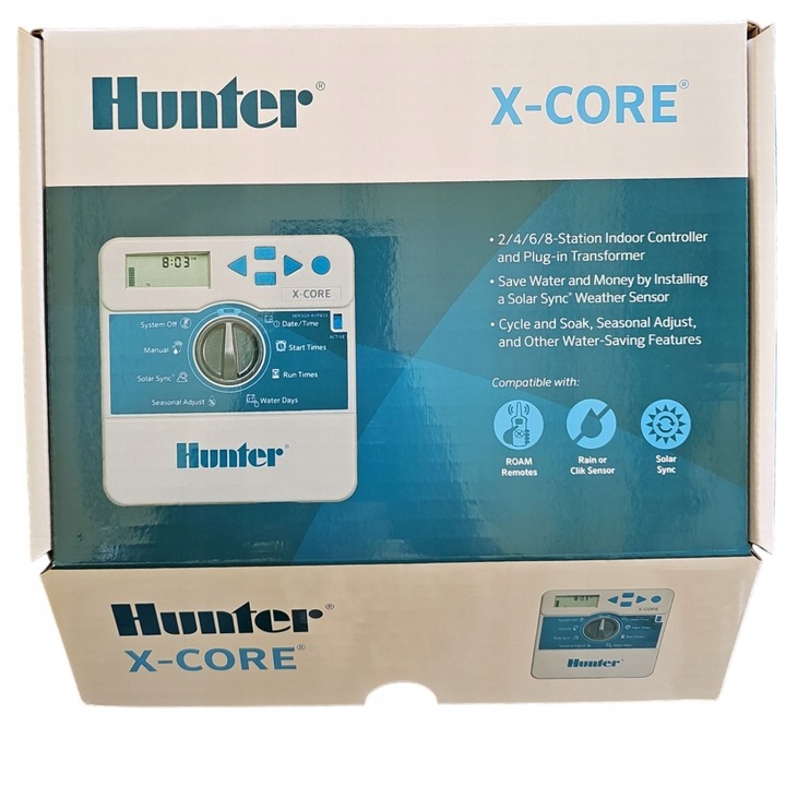 STEROWNIK NAWADNIANIA 6 SEKCJI HUNTER X-CORE XC-601I-E WEWNĘTRZNY WYDAJNY