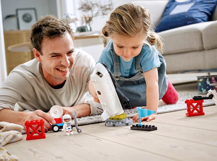 KLOCKI LEGO DUPLO LOT PROMEM RAKIETĄ W KOSMOS PREZENT DLA 2,3,4,5 LATKA