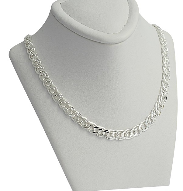 Srebrny Łańcuszek Męski Nonna MONALIZA Pełna Diamentowana 5 mm Srebro 925