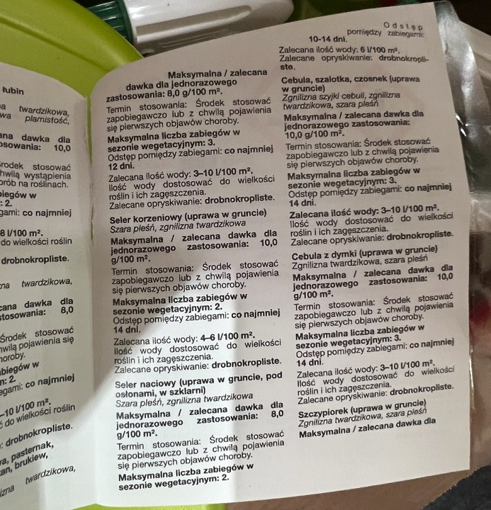 SUMIN SWITCH 62,5 WG RTU choroby jabłoni gruszy pigwy czereśni wiśni 1L