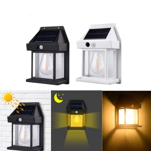 Lampa solarna Kinkiet ścienny z czujnikiem ruchu i zmierzchu 2 kolory