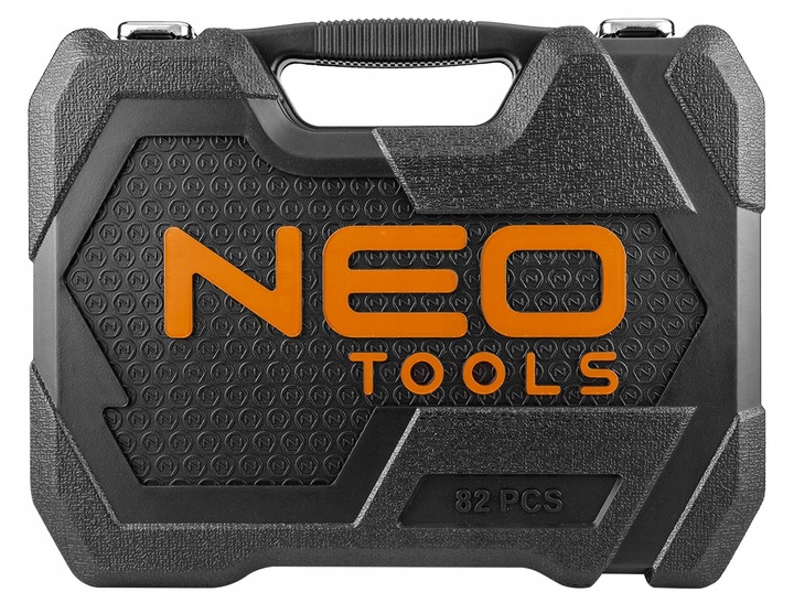 NEO TOOLS Klucze Nasadowe 85 el. 1/4, 1/2 CrV Zestaw Narzędzi Walizka