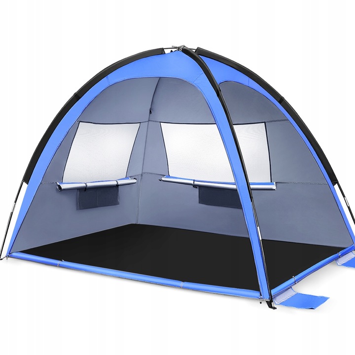 NAMIOT PLAŻOWY Z SAMODZIELNIE SKŁADANYM AUTOMATYCZNYM PARAWANEM PLAŻOWYM UV