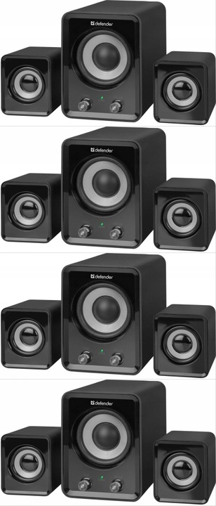 Głośnik Defender Z4 11W 3 szti (system akustyczny 2.1) czarny x4