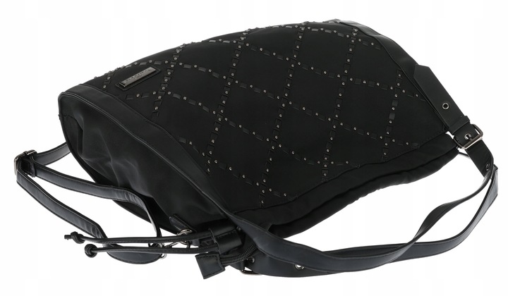 Torebka Damska Listonoszka Shopper Duża Torba na Ramię Worek CH6686 Czarna