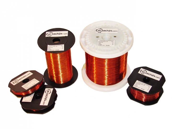 DRUT NAWOJOWY miedziany DN2E - 1mm - 500g - 70m