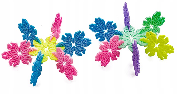 Klocki Konstrukcyjne Rzepy Płatki Śniegu 2500 elem