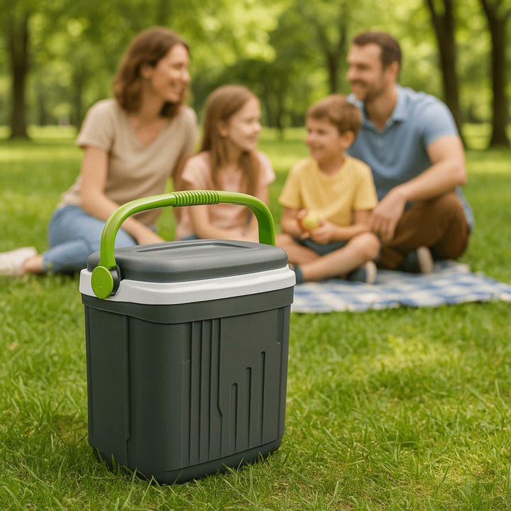 LODÓWKA TURYSTYCZNA 20L na WKŁADY MROŻĄCE do AUTA kemping PLAŻY na ryby