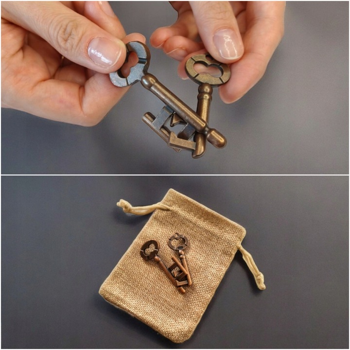 LOGIC BOX duży zestaw łamigłówek retro prezent książka urodziny dla dziecka