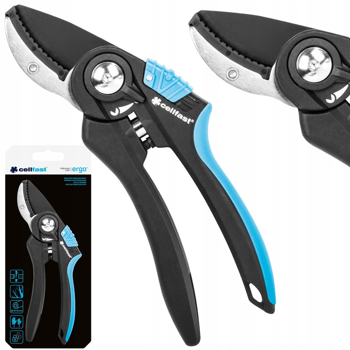 CELLFAST SEKATOR KOWADEŁKOWY OGRODOWY ERGO 41-021 CIĘCIA GAŁĘZI KRZEWÓW