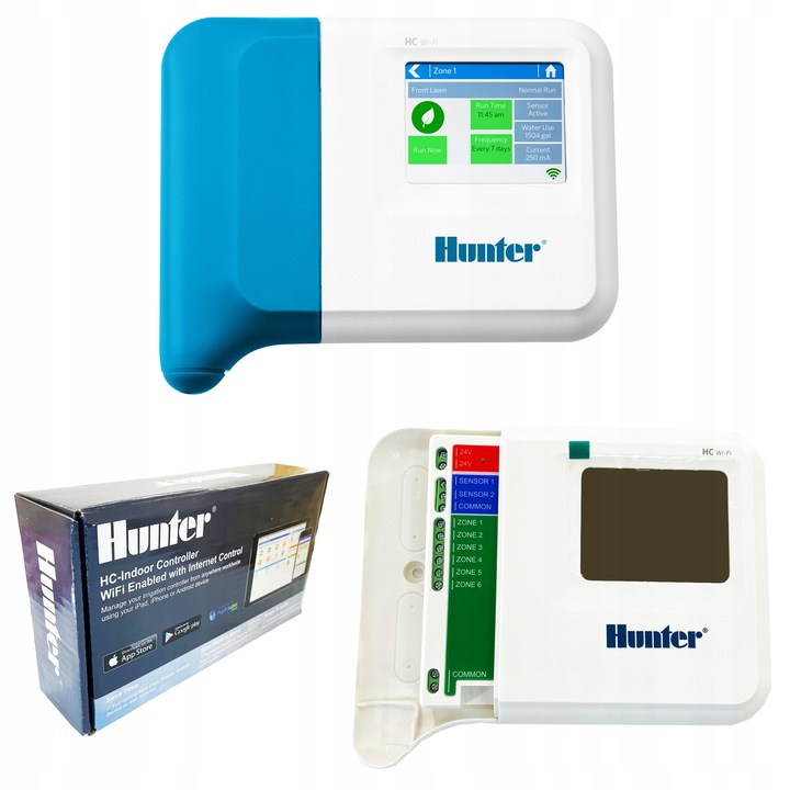 Sterownik Systemu Nawadniania Hunter HC 6 Sekcji z WI-FI HYDRAWISE
