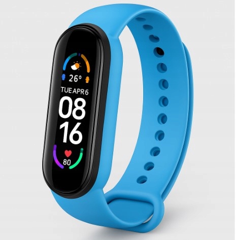 CZARNY SMART BAND 6 - PODGLĄD SMS, POŁĄCZENIA SMARTWATCH OPASKA