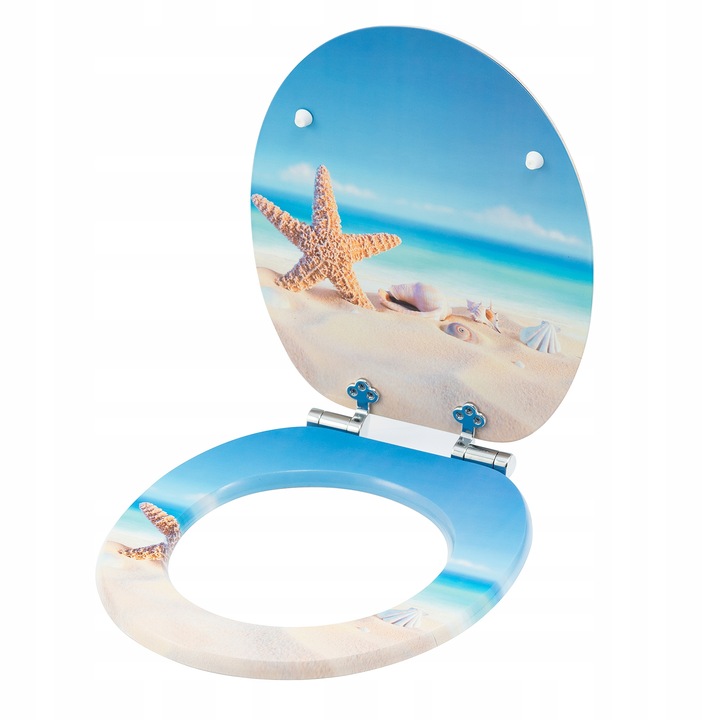 DESKA WC SEDESOWA KLOZETOWA TOALETOWA WOLNOOPADAJACA UNIWERSALNA MDF